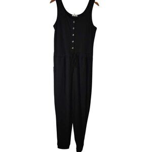 Maurices Women M Black Professional Corporate goth Dark romantic Church Jumpsuit